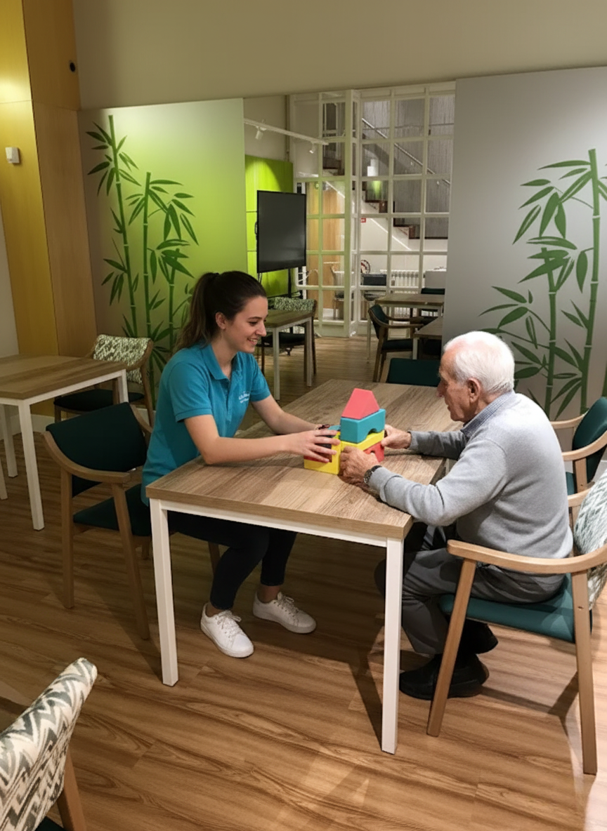 Sesión de terapia ocupacional en Neurovida